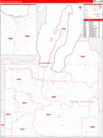 Grand Traverse, Mi Carrier Route Wall Map